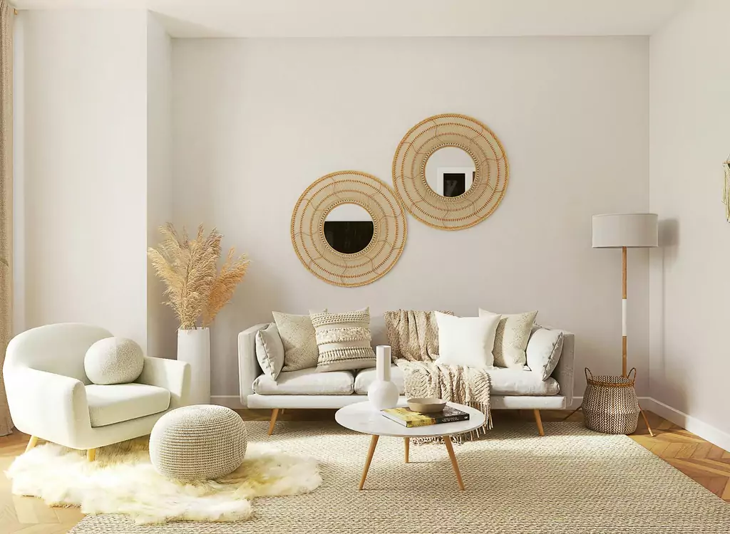 Salon d'un logement en location courte durée